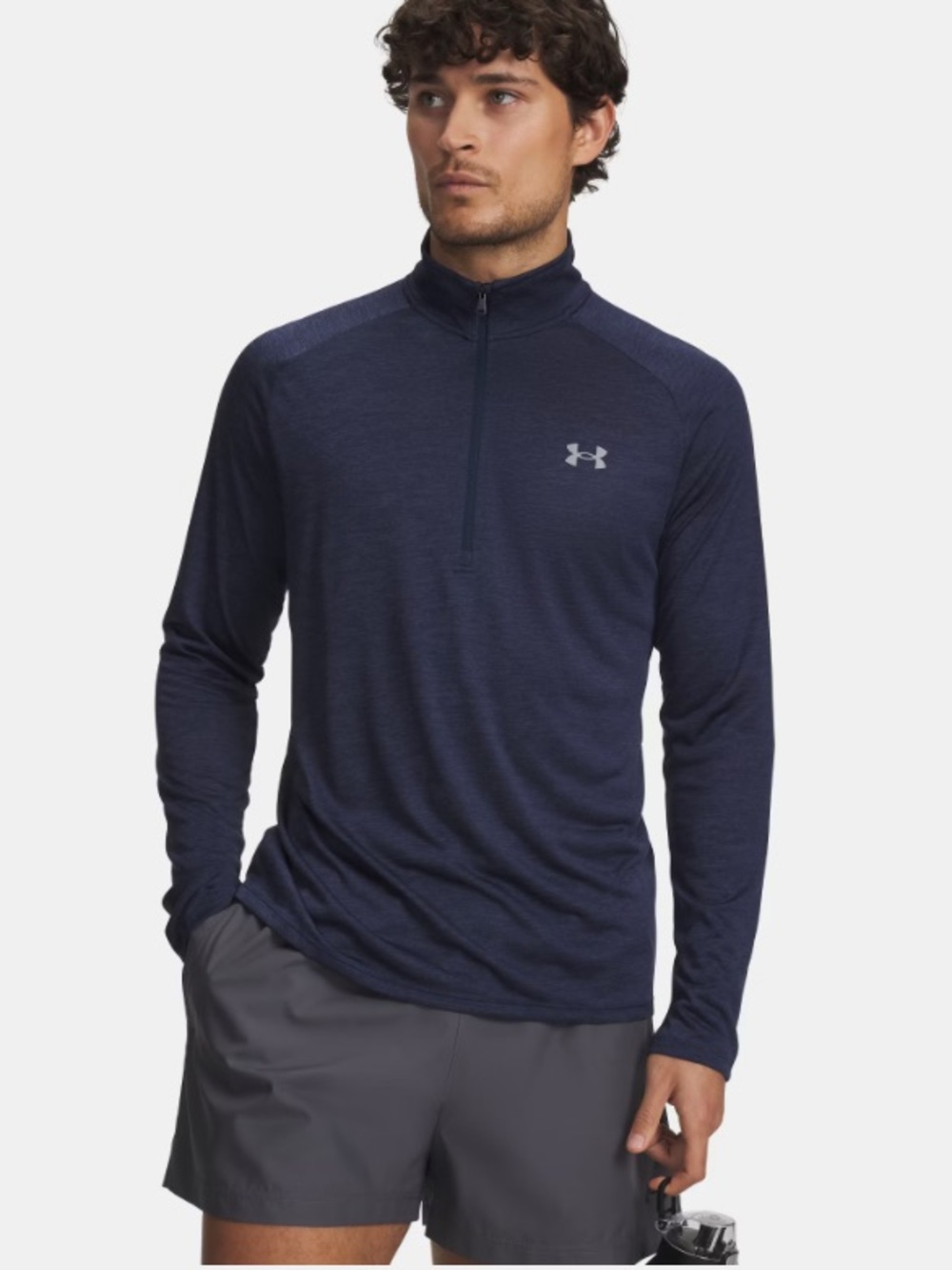 Under Armour Navy 1/4 zip Heat gear pullover Top Men’s Sz XL NWT